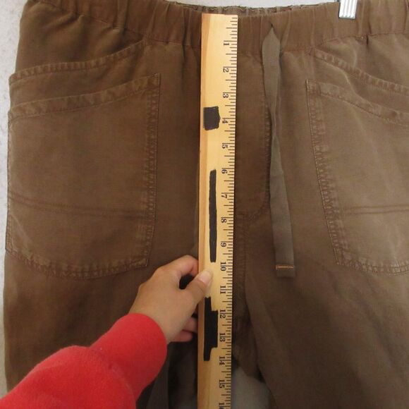 Pilcro Anthropologie Jogger Pants Brown Linen Lyocel Pockets Relaxed Fit - Picture 7 of 16